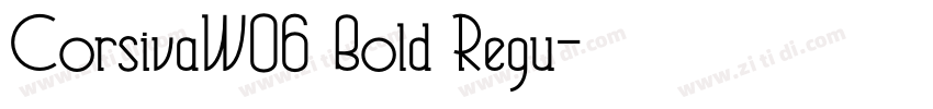 CorsivaW06 Bold Regu字体转换 CorsivaW06 Bold Regu字体转换